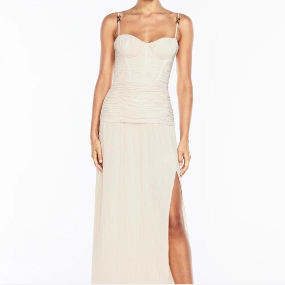 manning cartell cream dress Manning Cartell Charmed Cowl Slip Dress Cream Size 6 & 8